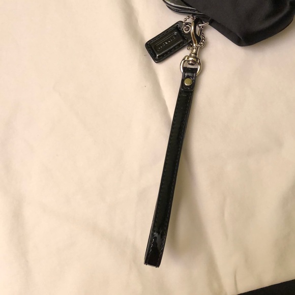 Coach Black satin evening clutch or wristlet - Picture 6 of 8